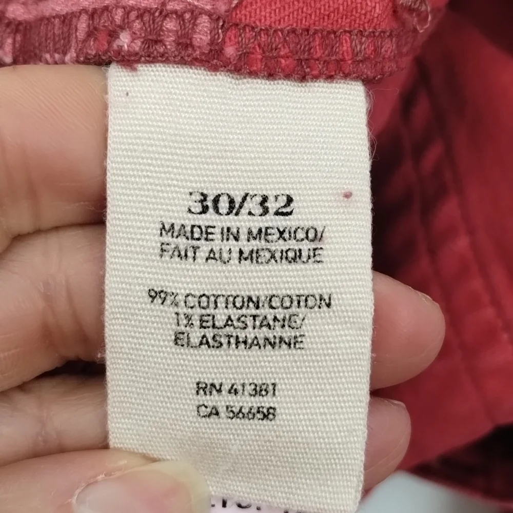 Ralph Lauren Denim & Supply jeans Red Skinny Size 30 32 Low to Mid Rise